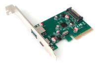  USB Gembird SPCR-02 PCI-express, : 2 . USB 3.1 Type-C  Type-A