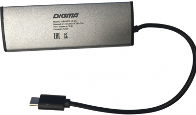 USB- Digma HUB-4U2.0-UC-DS