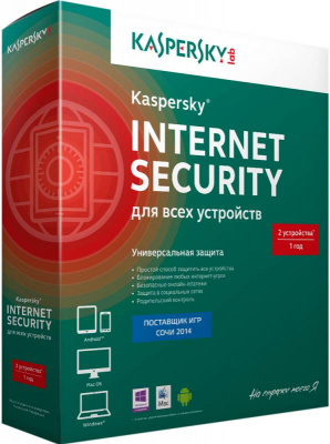 Kaspersky Internet Security Multi-Device Russian Ed. 2-Device 1 year Base Box