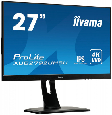  Iiyama 27" ProLite XUB2792UHSU-B1 3840x2160 IPS LED 75 4ms DVI HDMI DisplayPort