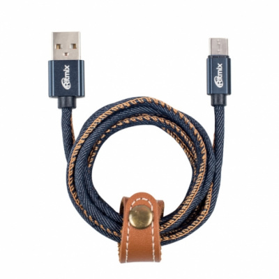  Micro USB-USB RITMIX RCC-417 Blue Jeans, 1, 2,    