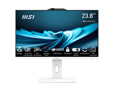  MSI Pro AP242P 12MA-613XRU 23.8" Full HD i3 12100 (3.3) 8Gb SSD512Gb UHDG 730 noOS WiFi BT 120W   Cam  9S6-AE0622-613