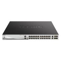  D-Link DGS-3130-30PS/B2A  L3    24  10/100/1000Base-T, 2  10GBase-T  4  10GBase-X SFP+ (24  PoE 802.3af/at, PoE- 370 ; 740   DPS-700)