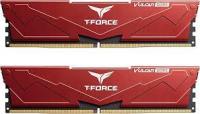   32GB (2x16GB) TEAMGROUP T-Force Vulcan DDR5,  6000MHz CL38 (38-38-38-78) 1.25V / FLRD532G6000HC38ADC01 / Red