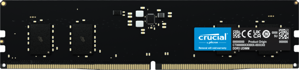   8Gb DDR5 4800MHz Crucial 8 , DDR5, 38400 /, CL40, 1.1  CT8G48C40U5