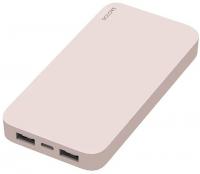 Внешний аккумулятор Power Bank Xiaomi (Mi) SOLOVE 20000mAh 18W Quick Charge 3.0. Dual USB с 2xUSB выходом, кожаный чехол (003M Pink RUS) (РУССКАЯ ВЕРСИЯ!!), розовый 