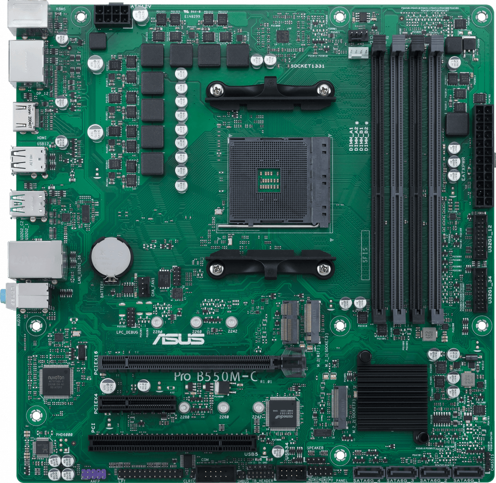 ����������� ����� ASUS PRO B550M-C/CSM