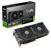  Asus PCI-E 4.0 DUAL-RTX4070S-O12G NVIDIA GeForce RTX 4070 Super 12Gb 192bit GDDR6X 2475/21000 HDMIx1 DPx3 HDCP Ret