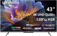 OLED Skyworth 43" 43Q66H Eye Care Frameless  4K Ultra HD 60Hz Smart TV