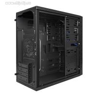 Exegate EX272744RUS  Minitower Exegate QA-412U Black, mATX, <XP350, Black, 120mm>, 2*USB+2*USB3.0, Audio