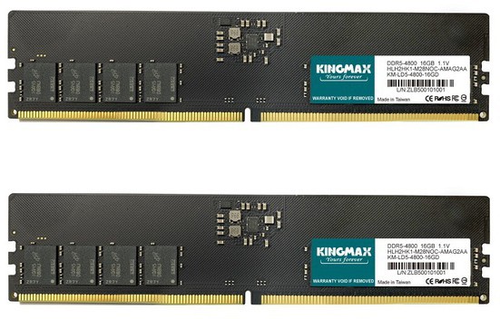   32Gb DDR5 4800MHz Kingmax (KM-LD5-4800-32GD) (2x16Gb KIT)