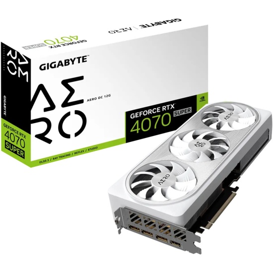  GIGABYTE GeForce RTX 4070 SUPER AERO OC 12G (GV-N407SAERO OC-12GD)