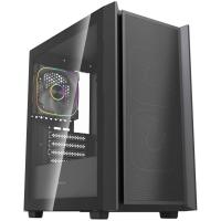 ������ Powercase Mistral SM03 ARGB, Tempered Glass, 3x120mm ARGB PWM fans, ������, mATX  (CMMSM03B-A3)