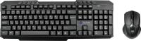 Клавиатура + мышь Oklick 205MK клав:черный мышь:черный USB беспроводная Multimedia (1546786)