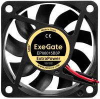 Exegate EX297032RUS ���������� 12� DC ExeGate ExtraPower EP06015B3P (60x60x15 ��, 2-Ball (������� ���������������), 3pin, 5000RPM, 34dBA)