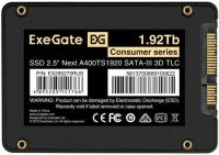   (SSD) Exegate 1.92Tb Next A400TS1920, 2.5", SATA3 (EX295275RUS) Retail
