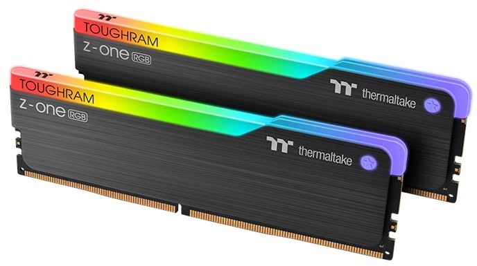 Оперативная память 16Gb DDR4 4400MHz Thermaltake Z-ONE RGB (R019D408GX2-4400C19A) (2x8Gb KIT) 16 Гб, 2 модуля DDR4, 35200 Мб/с, CL19-25-25-45, 1.45 В, XMP профиль, радиатор, подсветка
