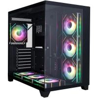 ������ 1STPLAYER MEGAVIEW MV8-TP ARGB Black / ATX / 7x120mm ARGB fans & hub / MV8-TP-BK-6FC7R-1FC7-HUB2
