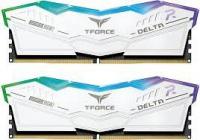   64GB (2x32GB) TEAMGROUP T-Force Delta RGB DDR5 6000MHz CL38 (38-38-38-78) 1.3V / FF4D564G6000HC38ADC01 / White