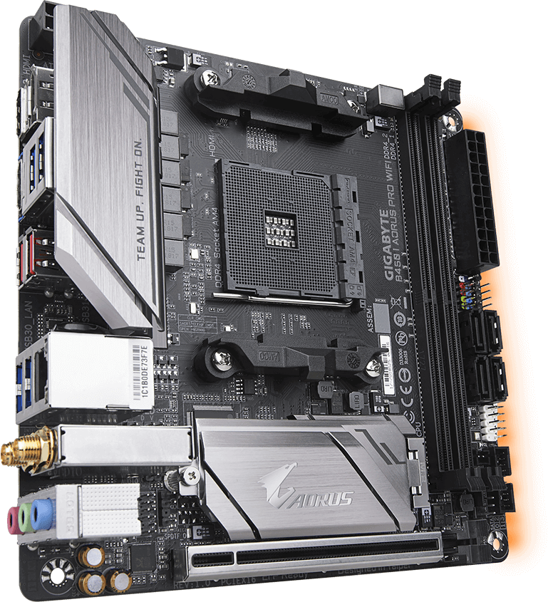 Gigabyte pro. Gigabyte b450 i AORUS Pro WIFI am4 Mini-ITX. Gigabyte b450 AORUS Pro WIFI. Gigabyte b450 AORUS Pro am4. Материнская плата Gigabyte b450 AORUS Pro