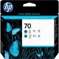   HP 70 C9408A Blue and Green printhead