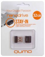 QUMO 32GB USB 2.0 Nano Black,   