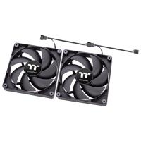    Thermaltake CT120 PC Cooling Fan 2 Pack Fan/12025/PWM 500~2000 RPM/Black