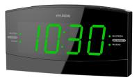 Радиобудильник Hyundai H-RCL238 черный LCD подсв: зеленая часы: цифровые FM