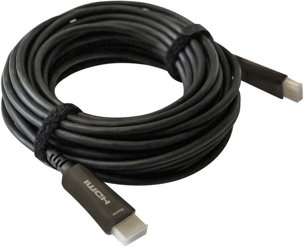 Кабель аудио-видео Digma HDMI 2.0 AOC HDMI (m)/HDMI  1(m)0м. Позолоченные контакты черный (BHP AOC 2.0-10)