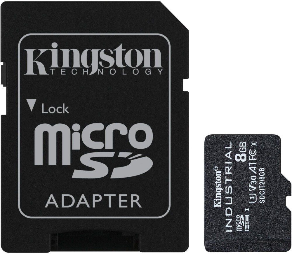   8Gb MicroSD Kingston + SD  (SDCIT2/8GB)  , microSDHC, 8 , A1, V30,   SD