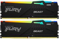   Kingston DDR5 DIMM FURY Beast Black RGB 32Gb (kit 2x16Gb) KF560C30BBAK2-32