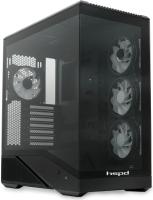 Корпус без блока питания HSPD F711-TGBK-ARGB Black