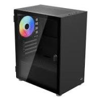  Aerocool CS-111-G-BK-v1 mATX, 0.5mm, , USB3.0 x1, USB2.0 x2, 1x 12cm Black Fan