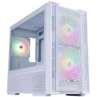 ������ 1STPLAYER AU6 ARGB White / mATX / 2x140mm & 3x120mm ARGB fans / AU6-WH-2FA7-14-W-2FA7R-W-1FA7-W