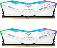   32GB (2x16GB) TEAMGROUP T-Force Delta RGB,DDR5, 6400MHz, CL32 (32-39-39-84) 1.35V / FF4D532G6400HC32ADC01 / White