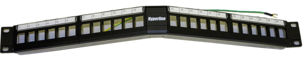 - Hyperline PPBL4A-19-24-SH-RM 19", 24 , , 1U