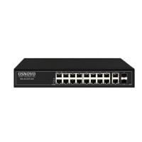  L2 PoE  OSNOVO SW-8182/L(300W) 16 RJ45 PoE + 2 x RJ45 + 2 GE SFP ,  30W  ,   300W