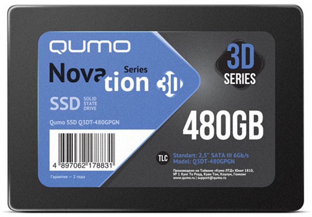   480Gb SSD QUMO Novation 3D (Q3DT-480GPGN) OEM