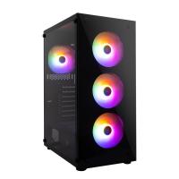  1STPLAYER FIRE DANCING V7/ ATX, TG / 4x120mm LED fans inc. / V7-4F1