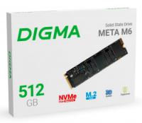  SSD 512Gb Digma Meta M6 DGSM4512GM63T, M.2 2280, PCI-E 4.0 x4 