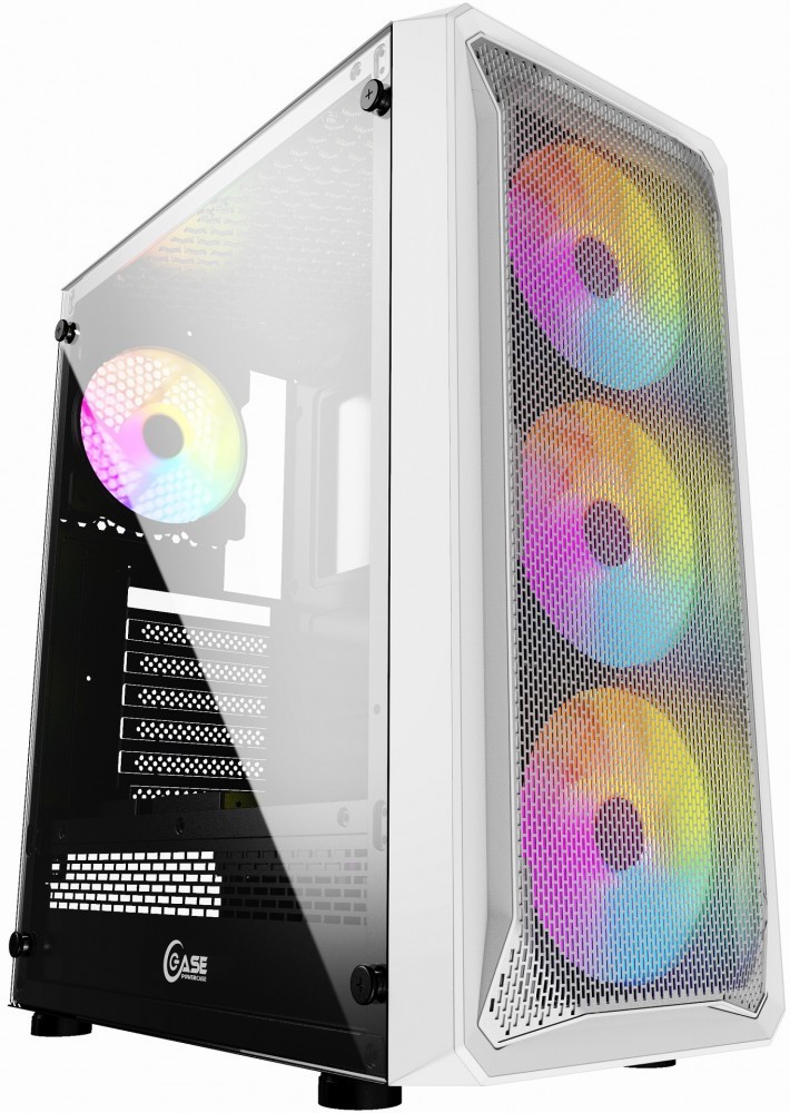  Powercase Mistral Z4 Mesh LED White mATX, ATX, Mini-ITX, Midi-Tower,  ,  , , Audio, 2xUSB 2.0, USB 3.0 (CMIZW-L4)