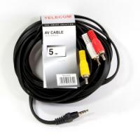 Telecom   (TAV4545-5M) 3.5 Jack (M)/3 RCA (M) [6926123462300]