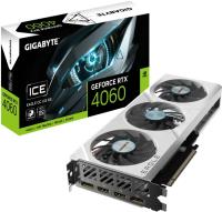  Gigabyte PCI-E 4.0 GV-N4060EAGLEOC ICE-8GD NVIDIA GeForce RTX 4060 8Gb 128bit GDDR6 2595/18000 HDMIx2 DPx2 HDCP Ret