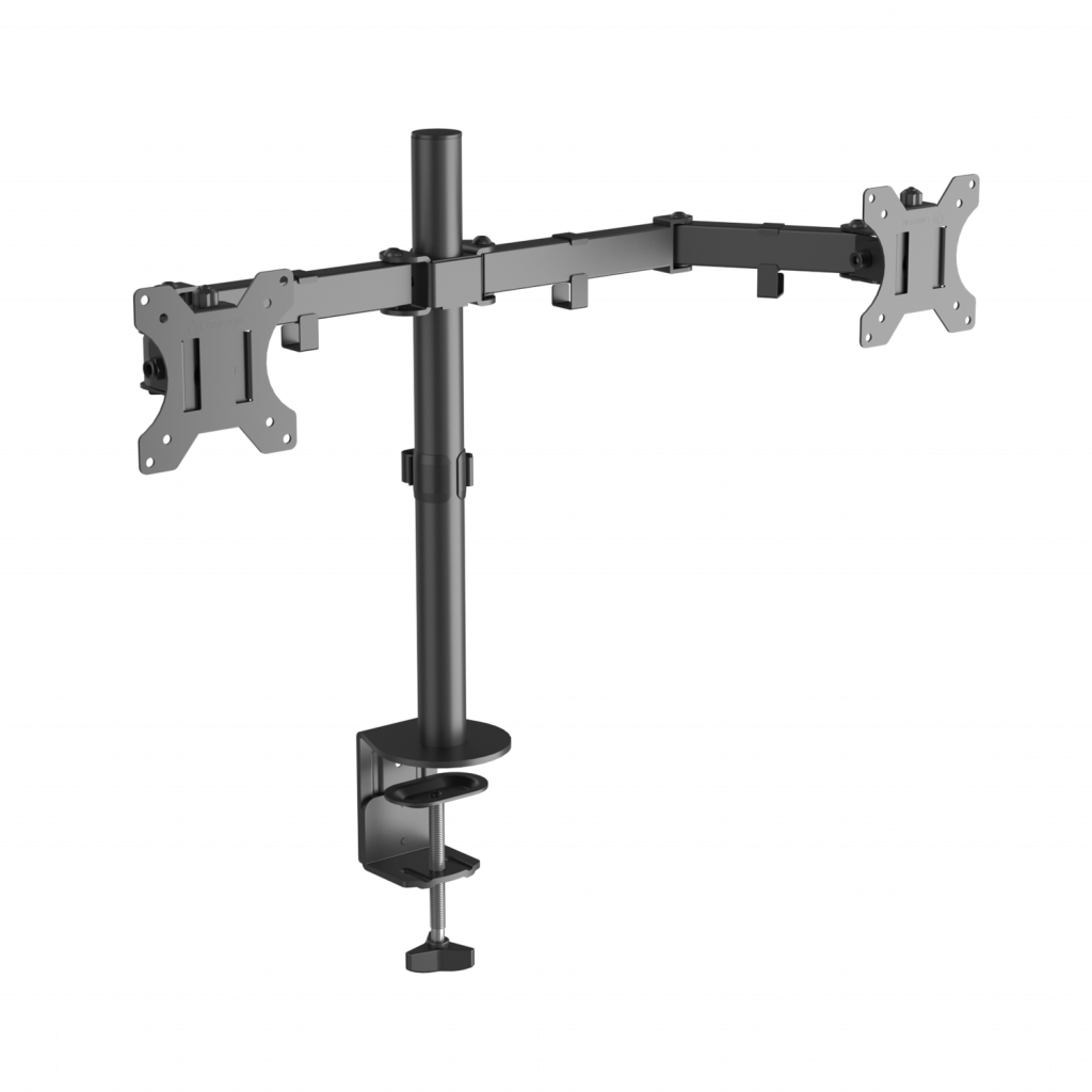 Кронштейн для крепления двух мониторов к столу