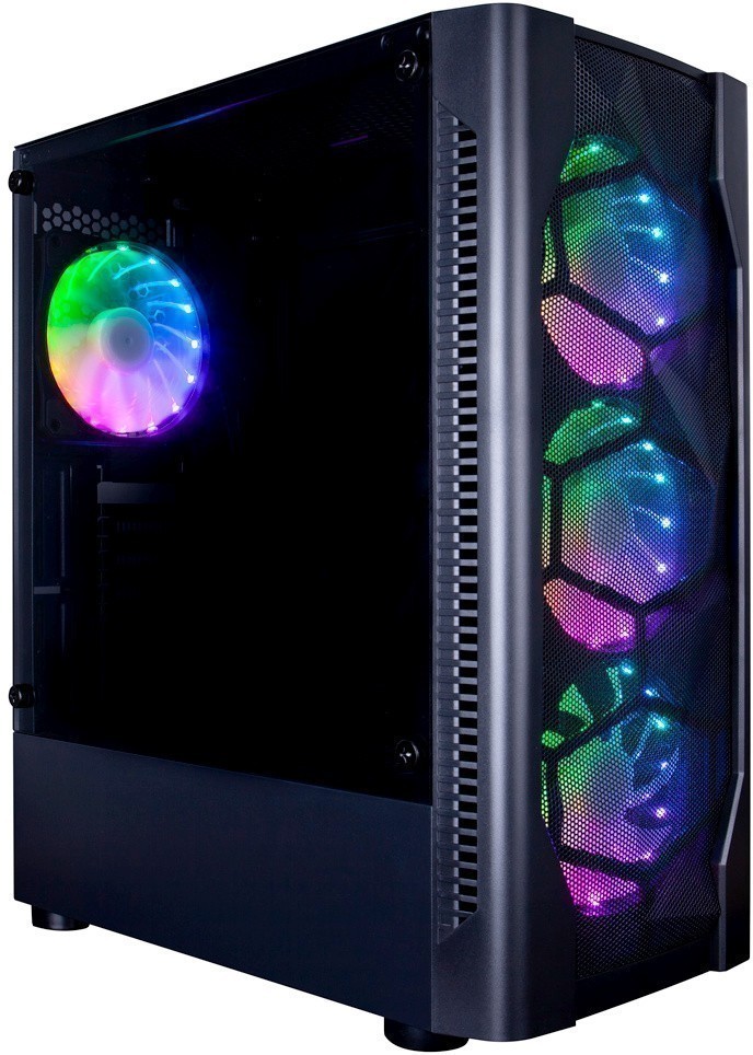  1STPLAYER DK D4 Metal Mesh Black ATX, mATX, Midi-Tower,  ,  , , 2xUSB 2.0, USB 3.0, Audio (D4-BK-4G6)