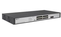  PoE- ORIGO OS2218FP/200W, 16x1000Base-T PoE+, 2x1000Base-X SFP, PoE- 250 