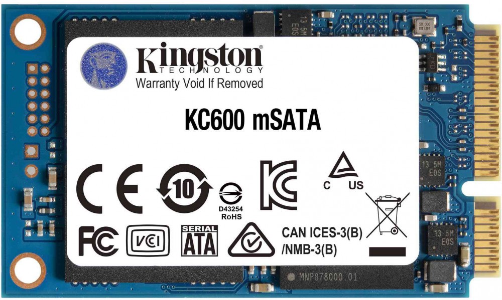  SSD 256Gb Kingston KC600 SKC600MS/256G  SSD, M.2, 256 , mSATA (mini SATA), : 550 /, : 500 /, TLC