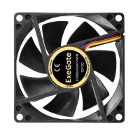 Exegate EX297045RUS ���������� 12� DC ExeGate EX08025S4P-PWM (80x80x25 ��, Sleeve bearing (��������� ����������), 4pin, PWM, 0-2300 RPM, 0-23dBA)