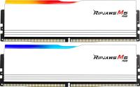   DDR5 G.SKILL RIPJAWS M5 RGB 96GB (2x48GB) 6400MHz CL32 (32-39-39-102) 1.35V / F5-6400J3239F48GX2-RM5RW / White