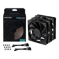   (3.) PHANTEKS M25 Black 140x140x25 (PWM, 400-1800 /, 36.57dBa) / PH-F140M25_PWM_BBK01_3P_RU